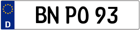Truck License Plate